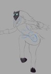 dancing female feral fur fur_markings markings mask simple_background solo wearing_mask white_body white_fur rusoide league_of_legends riot_games tencent kindred_(lol) lamb_(lol) bovid caprine mammal 2d_animation animated frame_by_frame hi_res motion_tweening short_playtime