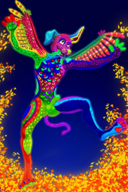 anthro anthrofied balls casual_nudity erection feathered_wings feathers feet fingers fur genitals glowing glowing_body hairless humanoid_genitalia humanoid_penis leaf male multicolored_body navel nipples nude open_mouth pawpads pecs penis smile solo spread_legs spreading tail teeth toes tongue tongue_out wings dal101strefan coco_(pixar) disney pixar dante_(coco) alebrije canid canine canis domestic_dog hairless_dog mammal primitive_dog xoloitzcuintli digital_media_(artwork) hi_res