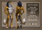 animal_genitalia anthro balls biped fur genitals hair male nude nudist sheath solo striped_body striped_fur stripes text yellow_eyes lutti microsoft the_elder_scrolls kovu_muabdib felid hybrid khajiit liger lion mammal pantherine tiger 2019 absurd_res english_text hi_res model_sheet