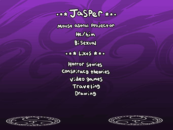 animated_webp anthro arm_tuft barefoot beanie black_beanie black_body black_bottomwear black_clothing black_eyes black_fur black_hair black_hat black_headwear black_pants black_text_outline bottomwear butt cheek_tuft chest_tuft clothed clothing ears_down elbow_tuft facial_tuft featureless_crotch feet front_view fur grey_beanie grey_body grey_bottomwear grey_clothing grey_fur grey_hat grey_headwear grey_hoodie grey_pants grey_topwear hair hat head_down headgear headwear hoodie idle_animation long_tail looking_at_viewer looking_down male neutral_expression nude nude_anthro nude_male pants pivoted_ears pointed_tail purple_background purple_eyes rear_view short_hair shoulder_tuft simple_background sitting solo standing star summoning_circle symbol tail text thin_tail topwear transformation tuft white_text whygena jasper_(whygena) mammal mouse murid murine rodent 2026 animated colored model_sheet reference_image