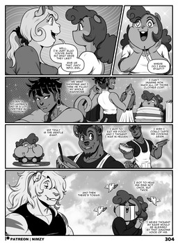 anthro bottomwear breasts clothed clothing dialogue eyebrows female group hair male open_mouth pupils simple_background smile speech_bubble tail text three-quarter_view topwear nimzy maggie_(nimzy) noms_(nimzy) tobi_(nimzy) wiz_(nimzy) cricetid felid hamster haplorhine hybrid hyena liger mammal monkey pantherine primate rodent spotted_hyena comic english_text hi_res monochrome