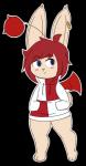 2019 alpha_channel anthro blush clothing digital_media_(artwork) ear_piercing erina_duval female final_fantasy flat_chested fur hair hoodie mammal membrane_(anatomy) membranous_wings moogle piercing short_stack solo square_enix standing tinydemon topwear wide_hips wings