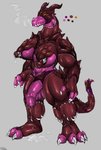 anthro armor big_nipples big_penis breasts clothed clothing compound_eyes flaccid genitals gynomorph intersex mask nipples nude parasite penis skimpy smoke tail what bigshow mythology dragon hybrid mythological_creature mythological_scalie scalie summon hi_res herm_(lore)