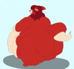 anthro biped brown_hair butt digitigrade female green_eyes hair morbidly_obese morbidly_obese_anthro morbidly_obese_female nude obese obese_anthro obese_female overweight overweight_anthro overweight_female solo standing astr0zone canid canine fox mammal 2017 digital_media_(artwork) hi_res