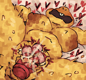 anthro anus areola bed belly big_areola big_belly big_breasts blush bodily_fluids breasts dildo egg_vibrator ejaculation emanata female flying_sweatdrops furniture genital_fluids genitals head_back heart_symbol huge_areola lying on_bed open_mouth orange_areola orgasm orgasm_face overstimulation plump_labia sex_toy solo spiked_dildo spiked_sex_toy spikes spread_legs spreading sweat sweatdrop taped_vibrator trembling_for_pleasure twitching vaginal_fluids vaginal_squirting vibrator vulva yellow_body scaliescum undertale_(series) alphys monster hi_res