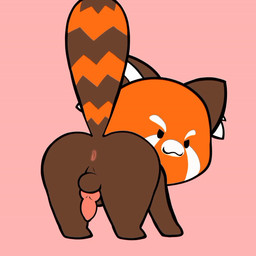 >:3 anus balls butt genitals knot knotted_penis male nude penis presenting presenting_anus presenting_hindquarters presenting_penis shaking_butt solo teasing teasing_with_butt young ishitaka_uwu chikn_nuggit sody_pop_(chikn_nuggit) ailurid mammal red_panda 1:1 animated young_(lore)