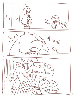 bodily_fluids clothing duo simple_background tears text crepix undertale undertale_(series) frisk_(undertale) toriel boss_monster_(undertale) bovid caprine human mammal 2015 3:4 archived_source english_text