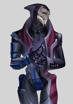 3_fingers bodysuit clothed clothed_male clothing coat comparison facial_markings fingers gloves green_eyes handwear hat head_markings headgear headwear looking_at_viewer male markings simple_background skinsuit solo split_image standing thigh_gap tight_clothing topwear leafjuly bioware electronic_arts mass_effect chellick alien turian absurd_res colored hi_res portrait three-quarter_portrait