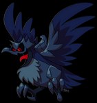 black_sclera blue_body blue_feathers chest_tuft dark_body dark_feathers feathers feral glistening glistening_body metallic_body open_mouth open_smile outline red_eyes ringed_eyes simple_background smile solo tongue tongue_out toony transparent_background tuft white_outline mast3r-rainb0w nintendo pokemon corviknight generation_8_pokemon pokemon_(species) alpha_channel hi_res signature