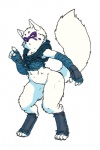 anthro biped bottomless clothed clothing female solo standing thick_thighs wide_hips yellow_eyes dktorzi teenage_mutant_ninja_turtles alopex arctic_fox canid canine fox mammal true_fox 2:3