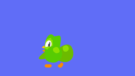 beak big_butt blue_background butt feral green_body male mascot shaking_butt simple_animation simple_background kasa_beanie duolingo duo_(duolingo) avian bird owl 16:9 animated animated_gif short_playtime widescreen