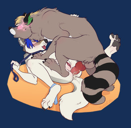 anal anal_penetration animal_genitalia animal_penis anthro anthro_on_feral anthro_penetrated back_grab balls bestiality blonde_hair blue_hair bodily_fluids canine_genitalia canine_penis clothing collar cum cum_in_ass cum_inside dominant dominant_female duo feet female female_on_feral female_penetrated feral feral_penetrating feral_penetrating_anthro feral_penetrating_female foot_on_leg foot_on_thigh forepaw_on_chest genital_fluids genitals glowing glowing_eyes hair hand_on_back hindpaw knot leash leash_pull male male/female male_penetrating male_penetrating_anthro male_penetrating_female markings messy open_mouth orgasm panties panties_around_ankle pawpads paws penetration penile penile_penetration penis penis_in_ass ring_(marking) ringed_tail sex simple_background spread_legs spreading striped_markings striped_tail stripes tail tail_markings tongue tongue_out transparent_background underwear vulva yellow_eyes machati-sama aveline_(morbidsin) maxwell_(gratitude-advocate) canid canine canis domestic_dog german_shepherd herding_dog hybrid mammal pastoral_dog procyonid raccoon wolfdog alpha_channel