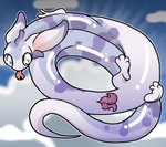 blue_eyes cloud feral genitals herm intersex multi_genitalia scales sky solo tail sparklepupfaeri european_mythology mythology charoite_(sparklepuppoki) dragon hog-nosed_snake mythological_creature mythological_scalie reptile scalie snake wyrm_(dragon) hi_res