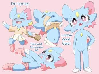 accessory anthro bag blush blush_lines bodily_fluids bottomwear claws clitoris clothed clothing clothing_lift fangs feathers female footwear forehead_gem gem genitals hair_accessory looking_at_viewer navel open_mouth panties shirt shirt_lift simple_background skirt smile socks solo sweat sweatdrop tail tail_feathers teeth text tongue tongue_out topwear underwear undressing undressing_self vulva young young_female lucky_luxio nintendo pokemon cara_(lucky_luxio) generation_2_pokemon pokemon_(species) sneasel 2026 digital_drawing_(artwork) digital_media_(artwork) english_text hi_res adult_(lore)