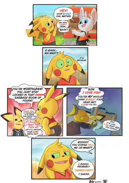 alcohol ambiguous_gender barbecue_grill beverage comic_panel dialogue discussion drunk fight flashback group implied_incest kissing_cheek male outside profanity speech_bubble substance_intoxication text traumatized waking_up sanispifo nintendo pokemon matias_(sanispifo) generation_1_pokemon generation_2_pokemon generation_5_pokemon minccino pichu pikachu pokemon_(species) raichu absurd_res colored comic digital_drawing_(artwork) digital_media_(artwork) english_text hi_res father_(lore) father_and_child_(lore) father_and_son_(lore) mother_(lore) mother_and_child_(lore) mother_and_son_(lore) parent_(lore) parent_and_child_(lore) parent_and_son_(lore) son_(lore)