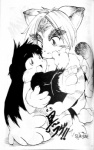 black_and_white couple japanese_text klonoa klonoa_(series) kogenta male monochrome onmyou_taisenki text
Rating: Questionable
Score: 1
User: BDG-6
Date: December 20, 2013