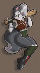 alternative_fashion anthro clothing female jacket_over_leotard knee_highs legwear leotard punk solo theburningdonut paw_patrol gasket_(paw_patrol) canid canine canis mammal wolf