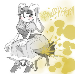 anthro big_butt biped blush breasts butt clothed clothing collared_shirt dress dress_shirt duo exclamation_point eyelashes facesitting fart fart_cloud fart_fetish farting_on_another farting_on_face female floppy_ears footwear gloves hair handwear high_heels huge_butt huge_hips leaning lidded_eyes lips looking_at_another looking_back lop_ears male male/female mature_anthro mature_female necktie onomatopoeia shirt shoes simple_background sitting sitting_on_another smile smirk sound_effects text three-quarter_view topwear white_background wide_hips zeeny sega sonic_the_hedgehog_(series) vanilla_the_rabbit human lagomorph leporid mammal rabbit 2024 digital_drawing_(artwork) digital_media_(artwork) partially_colored