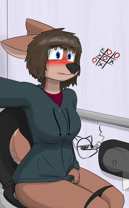 Rating: q
ID: 5661460
Date: 2025-06-22 21:37:20 -0400
Status: active
Score: 16
absurd_res accessory anthro bathroom blue_eyes blush bottomwear breasts brown_body brown_fur brown_hair butt clothed clothing deer digital_media_(artwork) ear_piercing embarrassed female fur furgonomics furry-specific_piercing graffiti graffiti_on_wall hair hazel_(notmypornaccount) hi_res hoodie looking_at_viewer mammal nervous new_world_deer notmypornaccount on_toilet panties partially_clothed piercing public_restroom restroom_stall selfie shirt sitting solo tail text tic-tac-toe toilet toilet_paper toilet_paper_dispenser toilet_use topwear underwear post #5661460