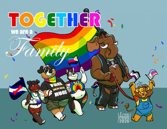 abdl_pride_colors age_difference animal_mask anthro anthro_on_anthro asexual_pride_colors barefoot bear_pride_colors belly bisexual blue_background body_hair bottomwear bulge chaps chest_hair claws clothed clothing collar collar_tag confetti crop_top eyebrows eyes_closed eyewear family feet female flag flag_(object) footwear fur glasses group hair hand_holding handkerchief happy harness hat headgear headwear holding_flag holding_leash holding_object husband_and_wife jockstrap kerchief leash leashed_collar leather leather_clothing leather_daddy leather_pride_colors lgbt_pride makeup male male/female male/male mane married_couple mask mature_anthro mature_female mature_male narrowed_eyes navel neckerchief neckwear open_clothing open_mouth open_smile open_topwear open_vest overalls pansexual_pride_colors polyamory polyamory_pride_colors pride_color_flag pride_colors proboscis_(anatomy) pup_mask rainbow_flag rainbow_pride_colors rainbow_pride_flag rainbow_symbol sandals shirt shoes shorts simple_background size_difference smile stated_incest subculture_pride_colors sunglasses t-shirt tank_top text topwear trunk_(anatomy) tuft tusks underwear vest vincian_pride_colors walking izvy_(artist) lgbt_pride_month anita_gutman bud_gutman felix_gutman gautam_write canid canine canis domestic_dog elephant elephantid felid lion mammal pantherine proboscidean 2026 english_text hi_res watermark father_(lore) father_and_child_(lore) father_and_son_(lore) incest_(lore) mother_(lore) mother_and_child_(lore) mother_and_son_(lore) parent_(lore) parent_and_child_(lore) parent_and_son_(lore) son_(lore)
