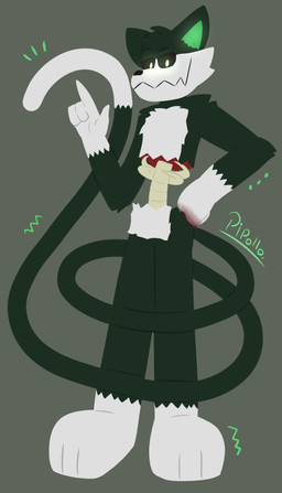 3_toes 4_fingers anthro black_sclera blood blood_on_hand bodily_fluids bone exposed_bone feet fingers fist_on_hip fluffy fluffy_chest fur gesture glowing glowing_ears glowing_eyes gore green_eyes half-closed_eyes hand_gesture long_tail looking_at_viewer male narrowed_eyes paws pointing pointing_up rib_cage smile solo spine standing tail tail_wrapped_around_body toes white_body white_fur wound_on_torso pipollo nick_(pipollo) domestic_cat felid feline felis mammal undead zombie absurd_res hi_res