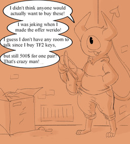 alley ambiguous_gender box cardboard cardboard_box clothed clothing container dialogue digitigrade duo fur hoodie horn kink_shaming male offscreen_ambiguous offscreen_character open_mouth spade_tail speech_bubble tail teeth text tongue topwear underwear nylonhellhole krylon_(nylonhellhole) demon humanoid imp mammal alternate_version_at_source english_text hi_res