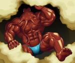 abs action_pose anthro barefoot beach big_muscles blue_bottomwear blue_clothing blue_speedo blue_swimwear bottomwear bulge cave clothed clothing detailed_background face_tentacles feet light looking_at_viewer looking_forward male muscular muscular_anthro muscular_male navel obscured_mouth one_leg_up outside pecs pose raised_leg red_body sand seaside solo speedo speedo_only sunlight swimwear swimwear_only tentacles topless plain_white cephalopod coleoid marine mollusk octopodiform octopus 6:5 colored digital_drawing_(artwork) digital_media_(artwork) full-length_portrait portrait shaded signature