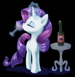 alcohol beverage blue_eyeshadow bottle container drinking eyes_closed eyeshadow female feral furniture glass glowing glowing_horn grape_juice hair head_turned horn juice_(beverage) long_hair magic makeup purple_hair quadruped short_hair simple_background solo standing table tail telekinesis transparent_background white_body wine metalpandora friendship_is_magic hasbro my_little_pony mythology rarity_(mlp) equid equine mammal mythological_creature mythological_equine unicorn alpha_channel