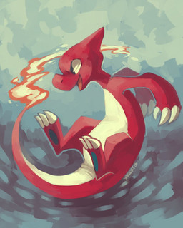 ambiguous_gender claw_fingers claw_toes claws feral fire flaming_tail open_mouth red_body red_tongue snout solo tail tongue yassui nintendo pokemon charmeleon generation_1_pokemon pokemon_(species) 2013 4:5 digital_media_(artwork) digital_painting_(artwork) full-length_portrait hi_res painting_(artwork) portrait shaded