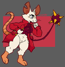 anthro female fur half_naked solo thick_thighs white_body white_fur darkoh mina_the_hollower yacht_club_games mina_(mina_the_hollower) mammal mouse murid murine rodent absurd_res hi_res
