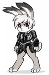 3_toes angry anthro armor barefoot clothed clothing countershade_feet countershading digitigrade feet male partially_clothed paws raised_tail red_eyes solo tail toes pukopop odin_sphere vanillaware oswald_(odin_sphere) lagomorph leporid mammal pooka rabbit hi_res