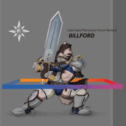 anthro barazoku biped briefs brown_tail clothing facial_scar fingerless_gloves gloves grey_background handwear holding_melee_weapon holding_object holding_sword holding_weapon male melee_weapon muscular muscular_anthro muscular_male scar simple_background solo sword tail tan_tail text two_tone_tail underwear weapon jifengsword anothereidos_of_dragon_vein_r billford canid canine canis mammal wolf 1:1 2021 colored english_text hi_res signature