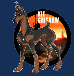female feral solo standing text krampuzzz krampuzzzda kit_grishaw canid canine canis dobermann domestic_dog mammal pinscher