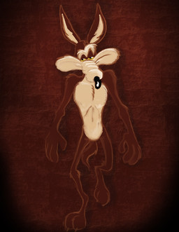 3_toes 4_fingers abstract_background anthro arm_tuft athletic belly biped black_eyes black_nose brown_body brown_fur brown_lines calf_tuft casual_nudity chest_tuft collarbone elbow_tuft eyebrows featureless_crotch feet fingers fluffy fluffy_chest forearm_tuft forearms front_view fur half-closed_eyes head_tuft humanoid_hands knee_tuft leg_tuft looking_at_viewer male multicolored_body multicolored_fur narrowed_eyes navel nude paws pecs plantigrade pose raised_eyebrow raised_heel ribs shoulder_tuft sketchy skinny smile smiling_at_viewer smirk smirking_at_viewer smug smug_expression smug_eyes smug_face smug_grin solo tan_belly tan_body tan_eyebrows tan_fur tiptoes toe_tuft toes tuft two_tone_body two_tone_fur walking yellow_sclera stevethedragon looney_tunes warner_brothers wile_e._coyote canid canine canis coyote mammal 2010 colored detailed digital_drawing_(artwork) digital_media_(artwork) pinup shaded sketch