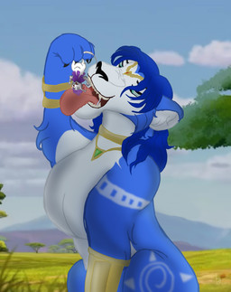 bodily_fluids drooling duo female female/female female_pred female_prey feral hanging_by_tail jewelry larger_female markings open_mouth oral_vore saliva size_difference smaller_female smile tail tongue tongue_out vore king_hg_21 disney nintendo star_fox the_rescuers_(disney) krystal_(star_fox) miss_bianca_(the_rescuers) felid lion mammal mouse murid murine pantherine rodent absurd_res crossover hi_res