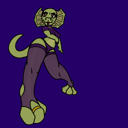 anthro clothing digit_ring feet female green_body green_scales green_skin jewelry ring scales solo toe_ring toes tongue tongue_out underwear piamonteso mawta_(piamonteso) collared_lizard lizard reptile scalie 1:1 hi_res