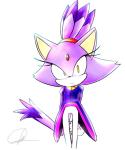 anthro bindi female fur jewelry necklace purple_body purple_fur simple_background solo white_background yellow_eyes unknown_artist sega sonic_the_hedgehog_(series) blaze_the_cat domestic_cat felid feline felis mammal 5:6