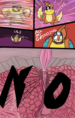 5_panel_comic accessory ambiguous_gender black_eyes black_nose black_text dialogue ellipsis eyelashes hair headband motion_lines open_mouth outside paws plant sharp_teeth solo sound_effects standing talking_to_self teeth text tongue tree white_sclera white_text zincxiron nintendo pokemon pokemon_mystery_dungeon spike_chunsoft buizel generation_4_pokemon pokemon_(species) 2026 absurd_res comic english_text hi_res female_(lore)