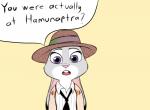 absurd_res anthro asking asking_viewer buckteeth clothed clothing dialogue disney english_text eyelashes female fur gokhan16 grey_body grey_fur hat headgear headwear hi_res judy_hopps lagomorph leporid long_ears looking_at_viewer mammal necktie open_mouth pink_nose purple_eyes question rabbit shirt simple_background solo speech_bubble talking_to_viewer teeth text toony topwear white_body white_fur zootopia