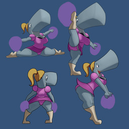 anthro big_breasts boots bottomwear bra breasts cheerleader cleavage clothed clothing female flexible footwear fully_clothed knee_boots knee_highs legwear miniskirt one_leg_up panties raised_leg shirt shoes skirt slightly_chubby solo splits spread_legs spreading standing thick_thighs topwear underwear upskirt vertical_splits nsfwthingshappen_(artist) nickelodeon spongebob_squarepants pearl_krabs aquatic cetacean mammal physeteroid sperm_whale toothed_whale whale 1:1 hi_res