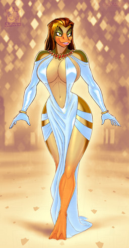 abstract_background anthro approaching big_breasts bokeh bracelet breasts clothing cocktail_dress dress evening_gloves evening_gown feet female huge_breasts jewelry membrane_(anatomy) navel necklace nipple_outline nipples non-mammal_breasts non-mammal_navel non-mammal_nipples seductive sideless_dress small_waist smile solo toes webbed_feet white_clothing white_dress wide_hips yellow_eyes juxtapex anatid anseriform avian bird duck hi_res