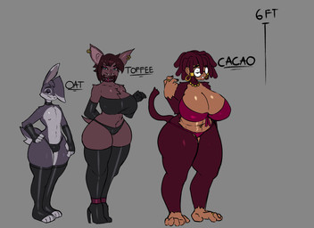 4_toes 5_fingers 5_toes anthro armwear bandeau big_breasts bikini biped boots breasts buckteeth bulge chest_tuft choker cleavage clothed clothed_anthro clothed_female clothed_male clothing collar digit_ring dreadlocks ear_piercing ear_ring elbow_gloves eyelashes eyewear fangs feet female female_anthro femboy finger_ring fingerless_gloves fingers footwear fur glasses glistening glistening_breasts glistening_clothing glistening_thighs gloves grey_background group hair half-closed_eyes handwear head_tuft high_heeled_boots high_heels humanoid_hands jewelry latex latex_clothing latex_gloves latex_handwear latex_legwear latex_thigh_highs legwear long_ears male male_anthro narrowed_eyes navel navel_piercing navel_ring necklace nipples one_eye_obstructed piercing plantigrade prehensile_feet ring_piercing scut_tail shoes short_tail simple_background skimpy spiked_collar spikes standing swimwear tail teeth text thick_thighs thigh_boots thigh_highs thong three-quarter_view toeless_legwear toeless_thigh_highs toes topwear trio tuft two-piece_swimsuit underwear wearing_glasses wide_hips lrks cacao_(lrks) oat_(lrks) toffee_(lrks) bat haplorhine lagomorph leporid mammal monkey primate rabbit 2025 character_name digital_media_(artwork) english_text hi_res