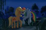 applealba applejack_(mlp) bedroom_eyes blonde_hair blue_fur blush cutie_mark dark equine female flower flying freckles friendship_is_magic fur grass green_eyes hair horse lesbian mammal multi-colored_hair my_little_pony night orange_fur outside pegasus pony purple_eyes rainbow_dash_(mlp) rainbow_hair romantic wings
Rating: Safe
Score: 6
User: Lunaz
Date: April 13, 2014