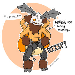 4_arms ambiguous_gender ankle_tuft antennae_(anatomy) anthro arm_tuft belt blush bodily_fluids bottomwear cargo_pants clothed clothing crying dialogue diaper diaper_under_clothing diaper_under_pants embarrassed eye_scar facial_scar genital_fluids hand_on_hip hands_behind_head hoodie insect_wings leaning leg_tuft multi_arm multi_limb neck_tuft nervous onomatopoeia orange_eyes pants sad scar simple_background solo sound_effects speech_bubble standing tears text topwear torn_bottomwear torn_clothing torn_pants tuft unclean_diaper urine used_diaper using_diaper wardrobe_malfunction wearing_diaper wet_diaper wetting wings wrist_tuft carverthemoth carver_(carverthemoth) arthropod insect lepidopteran moth 1:1 2026 artist_name colored digital_drawing_(artwork) digital_media_(artwork) english_text full-length_portrait portrait shaded watermark