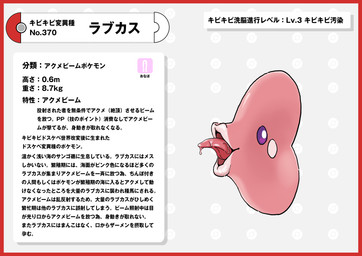 border feral pink_body pink_skin pokedex pokedex_entry pokedex_number purple_eyes red_border sex_toy simple_background text tongue tongue_out white_background nikunigushii nintendo pokemon aquatic fish generation_3_pokemon luvdisc pokemon_(species) waddling_head absurd_res hi_res japanese_text translation_request