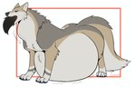 all_fours ambiguous_gender ambiguous_prey anthro anthro_prey belly big_belly big_butt black_claws black_nose blue_eyes brown_body brown_fur butt claws duo eyelashes female female_pred feral feral_pred fur multicolored_body multicolored_fur oral_vore same_size_vore simple_background swallowing tail tail_in_mouth tan_body tan_fur two_tone_body two_tone_fur vore eizokushi maya_(bigsky) canid canine canis fox mammal wolf absurd_res hi_res signature female_(lore)