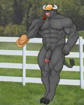 abs anthro biceps big_penis clothing cowboy_hat facial_piercing fence flaccid flower foreskin genitals grass hat hat_only headgear headgear_only headwear headwear_only hooves horn leaning leaning_backward leaning_on_fence male mostly_nude muscular muscular_arms muscular_legs muscular_male navel nipple_piercing nipples nose_piercing nose_ring nude outside pecs penis picket_fence piercing plant pubes ring_piercing rose_(flower) smelling_flower smile solo tree triceps vein veiny_penis ronixed bovid bovine cattle mammal 4:5 hi_res