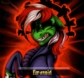 alternate_universe bent_leg black_bodysuit black_clothing black_skinsuit bodysuit clenched_teeth clothed clothed_female clothed_feral clothing ears_down fangs female female_feral feral fluffy_ears frown fur green_body green_fur iron_crown_(darkest_dungeon) light mane medium_mane multicolored_mane paranoid pivoted_ears red_background red_mane shadow_face simple_background skinsuit solo teeth text text_box tight_clothing two_tone_mane white_mane rayrage darkest_dungeon fallout_equestria hasbro my_little_pony fan_character wandering_sunrise earth_pony equid equine horse mammal pony 2020 artist_name bust_portrait colored crossover digital_drawing_(artwork) digital_media_(artwork) english_description english_text lighting portrait shaded