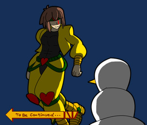 <3 aday40 chara_(undertale) clothing crossover dio_brando hair human jojo's_bizarre_adventure mammal red_eyes snowman undertale video_games

Rating: Safe
Score: 5
User: ROD0RORA-DA
Date: April 20, 2016