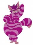 anthro big_breasts breasts crossgender female green_eyes looking_at_viewer mtf_crossgender pose slightly_chubby solo thick_thighs wide_hipped_female wide_hips yellow_sclera slb alice_in_wonderland alice_in_wonderland_(1951) alice_in_wonderland_(disney) disney cheshire_cat cheshire_cat_(disney) cheshire_cat_(species) domestic_cat felid feline felis mammal 2014